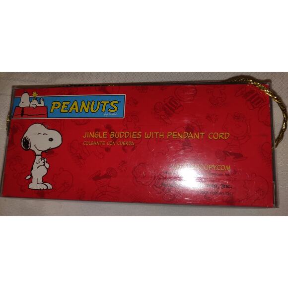 Charlie Brown Peanuts Christmas Jingle Buddies Bells 2006 Ornaments Snoopy Hangs - Picture 8 of 11